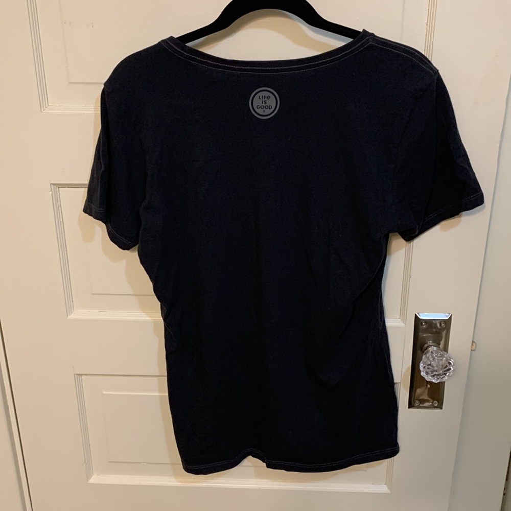 Life is Good Don’t Make Me Put My Foot Down Flamingo Crusher Tee Sz M - Picture 5 of 11